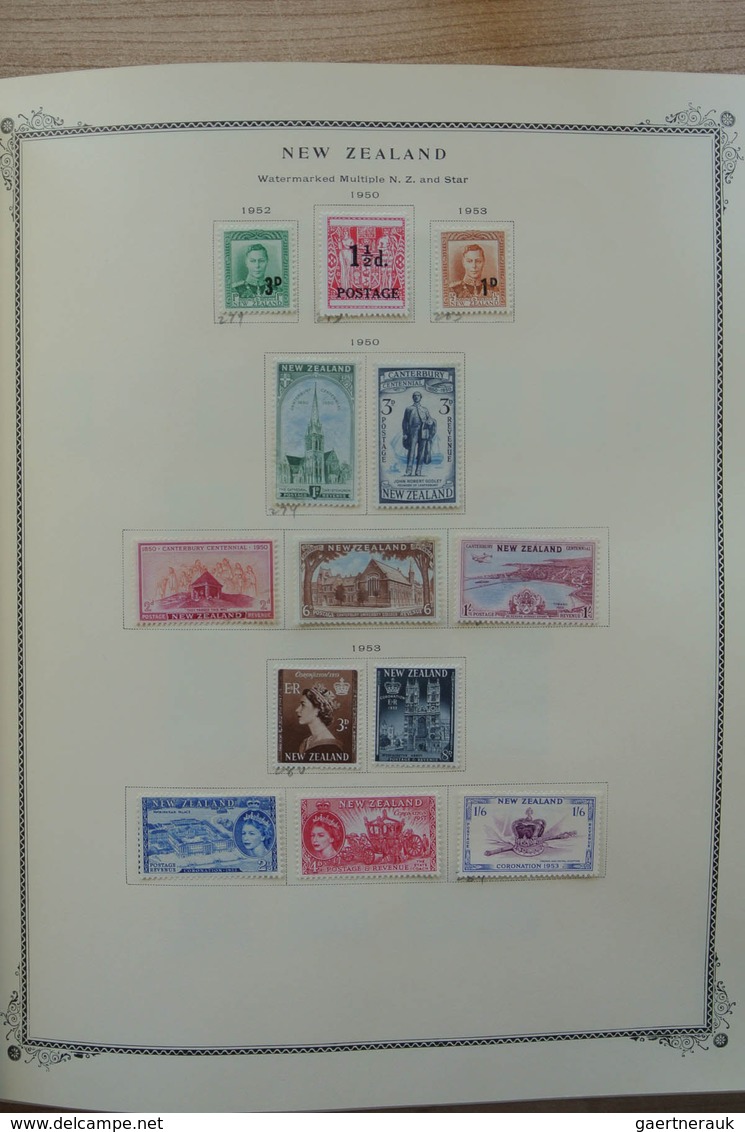 23713 Neuseeland: 1874-2002. Well Filled, Mostly MNH And Mint Hinged Collection New Zealand 1874-2002 In 2 - Neufs