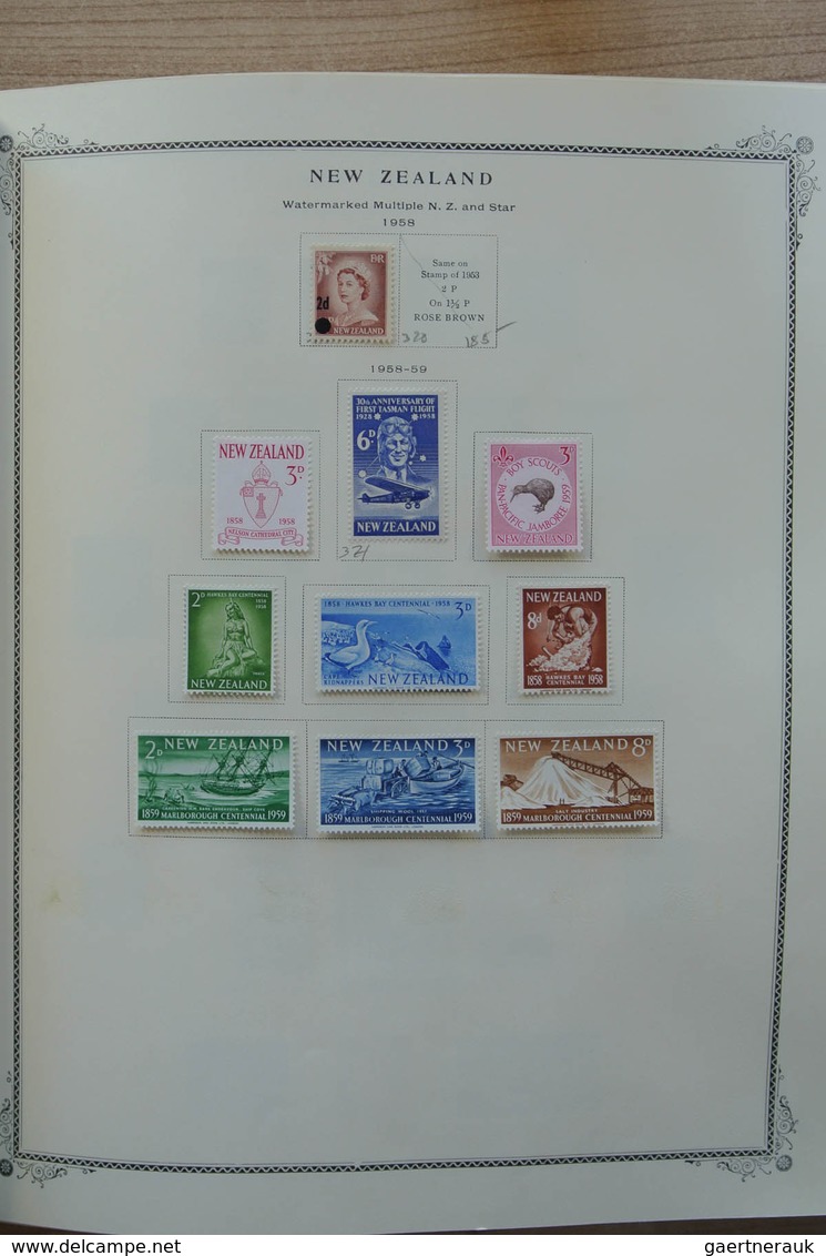 23713 Neuseeland: 1874-2002. Well filled, mostly MNH and mint hinged collection New Zealand 1874-2002 in 2