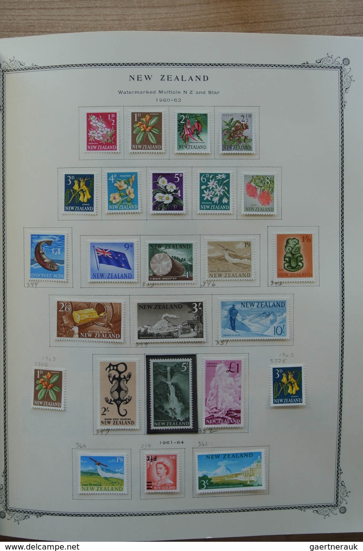 23713 Neuseeland: 1874-2002. Well filled, mostly MNH and mint hinged collection New Zealand 1874-2002 in 2