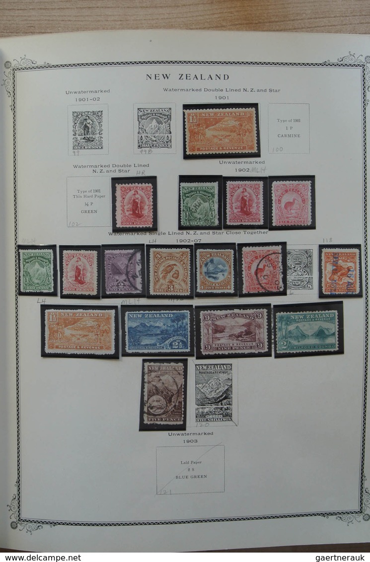 23713 Neuseeland: 1874-2002. Well filled, mostly MNH and mint hinged collection New Zealand 1874-2002 in 2