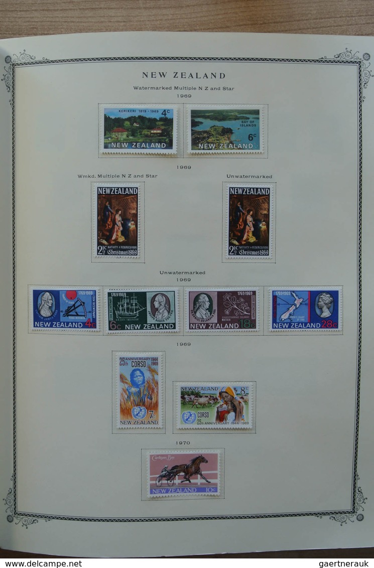23713 Neuseeland: 1874-2002. Well filled, mostly MNH and mint hinged collection New Zealand 1874-2002 in 2