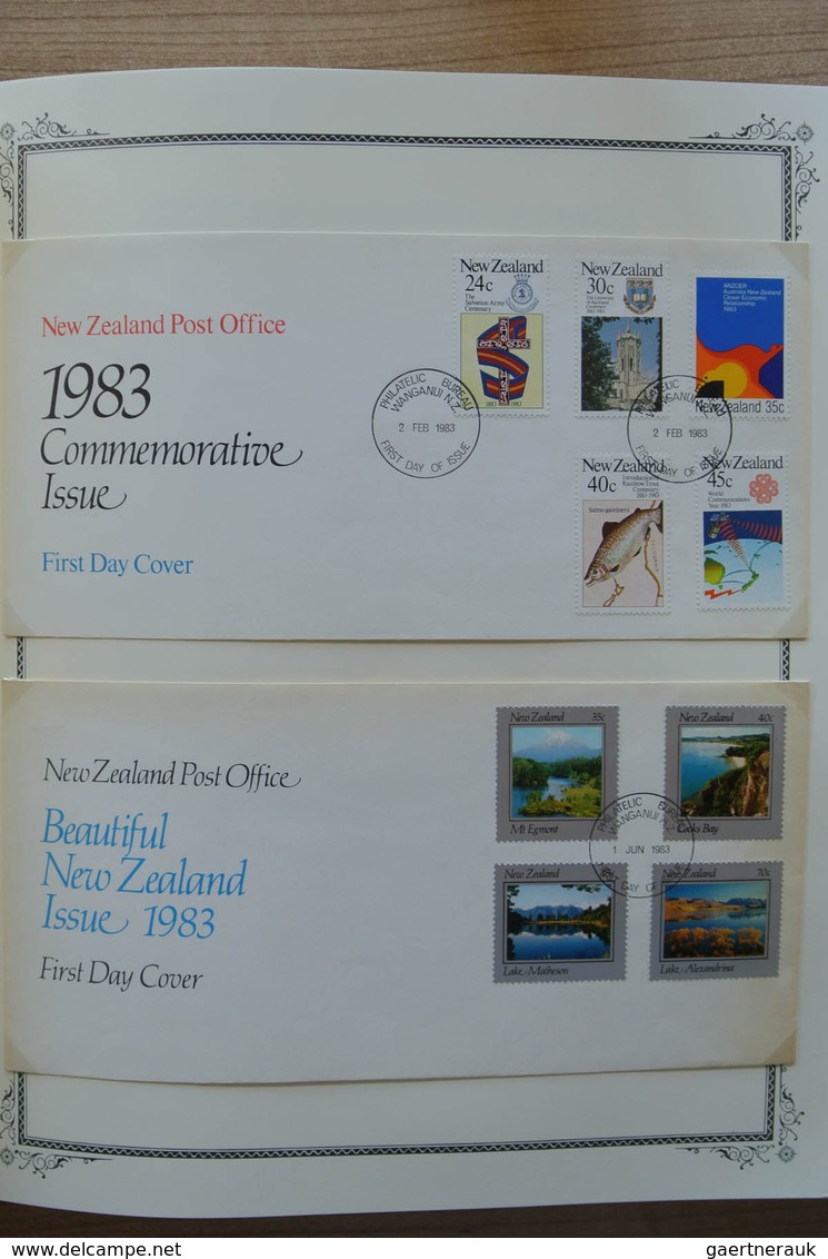 23713 Neuseeland: 1874-2002. Well filled, mostly MNH and mint hinged collection New Zealand 1874-2002 in 2