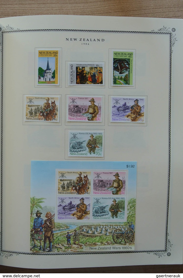 23713 Neuseeland: 1874-2002. Well filled, mostly MNH and mint hinged collection New Zealand 1874-2002 in 2