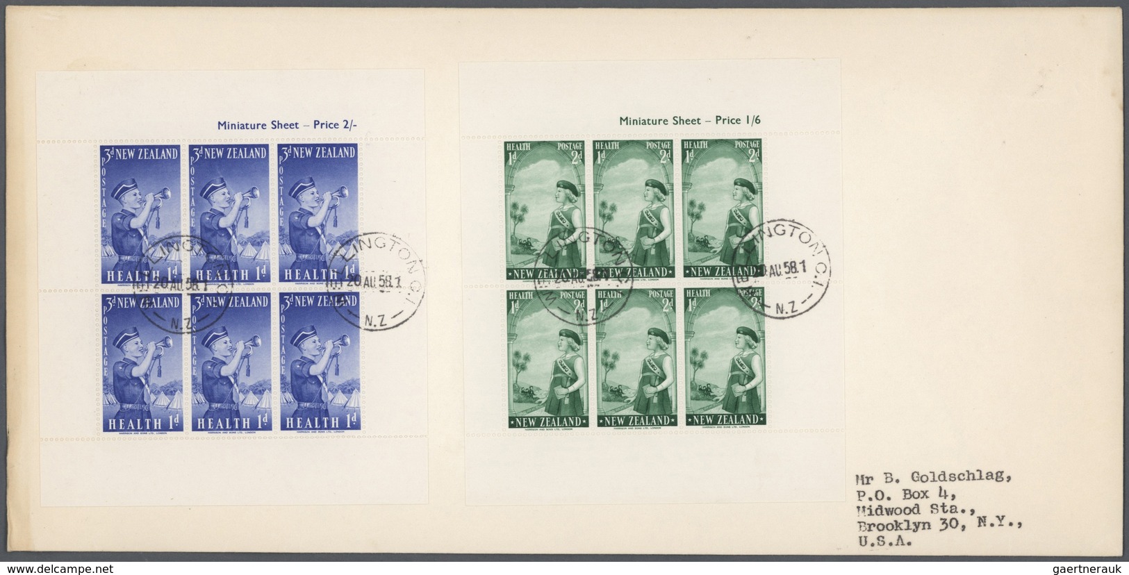 23715 Neuseeland: 1920/1995 (ca.), Accumulation Of Apprx. 480 Covers With Many Attractive Entires, F.d.c. - Neufs