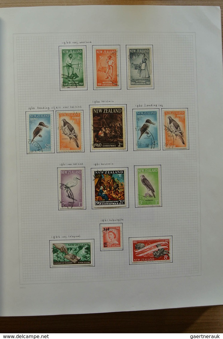 23717 Neuseeland: 1937-1993. Mostly used collection New Zealand 1937-1993 in blanc Davo album, including s