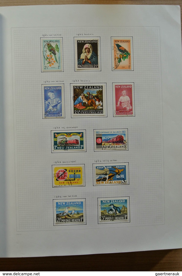 23717 Neuseeland: 1937-1993. Mostly used collection New Zealand 1937-1993 in blanc Davo album, including s