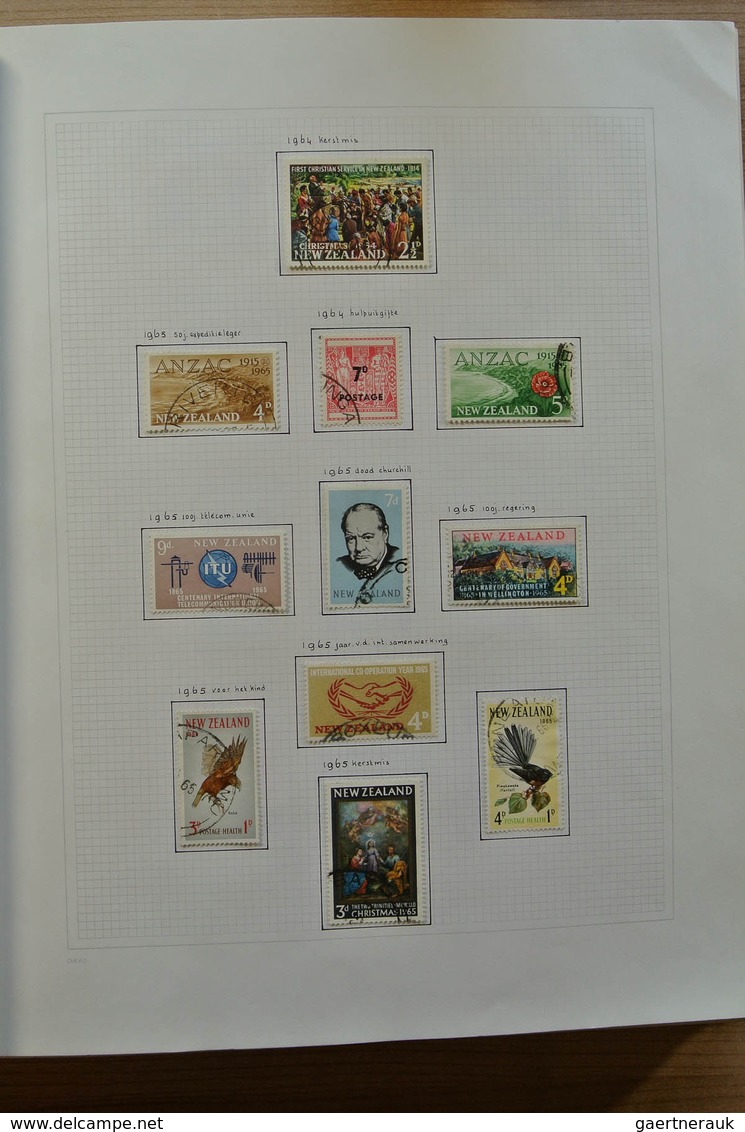 23717 Neuseeland: 1937-1993. Mostly used collection New Zealand 1937-1993 in blanc Davo album, including s