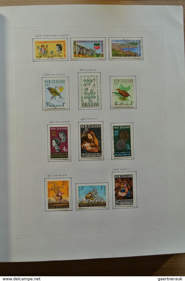 23717 Neuseeland: 1937-1993. Mostly used collection New Zealand 1937-1993 in blanc Davo album, including s