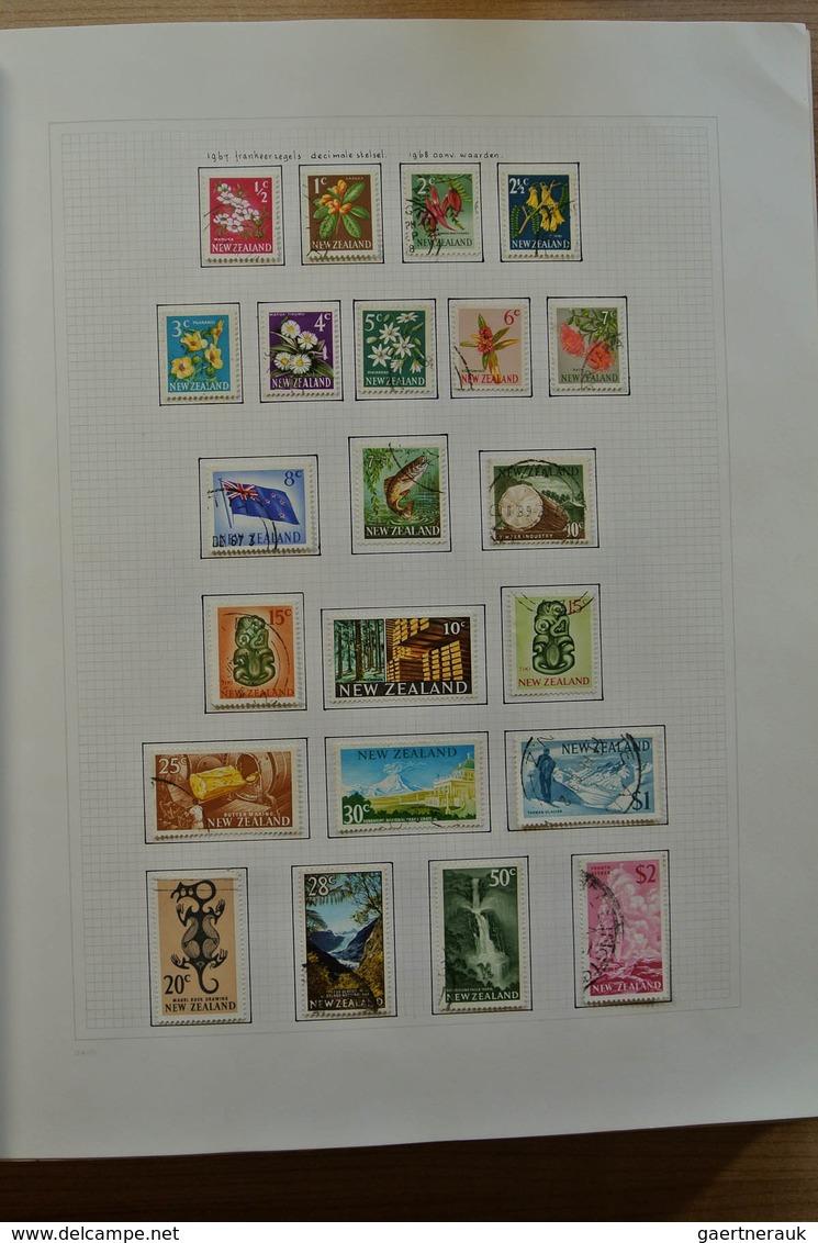 23717 Neuseeland: 1937-1993. Mostly used collection New Zealand 1937-1993 in blanc Davo album, including s