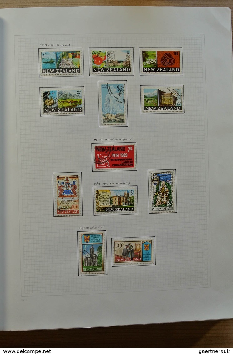 23717 Neuseeland: 1937-1993. Mostly used collection New Zealand 1937-1993 in blanc Davo album, including s