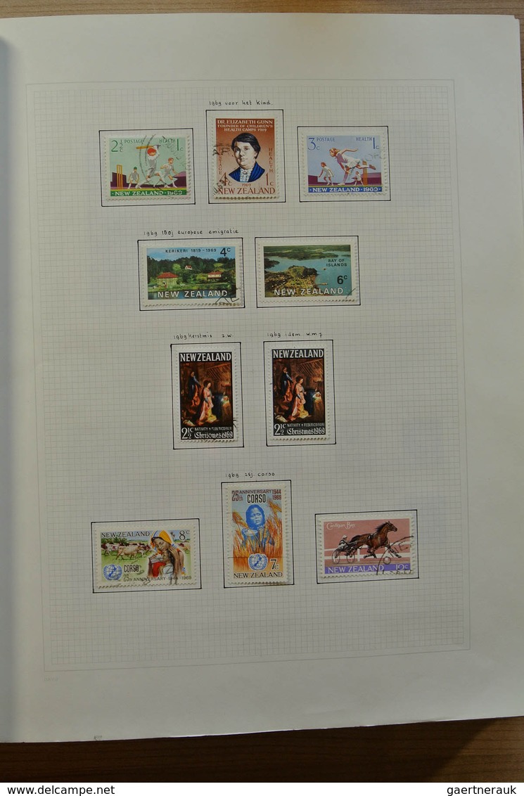 23717 Neuseeland: 1937-1993. Mostly used collection New Zealand 1937-1993 in blanc Davo album, including s