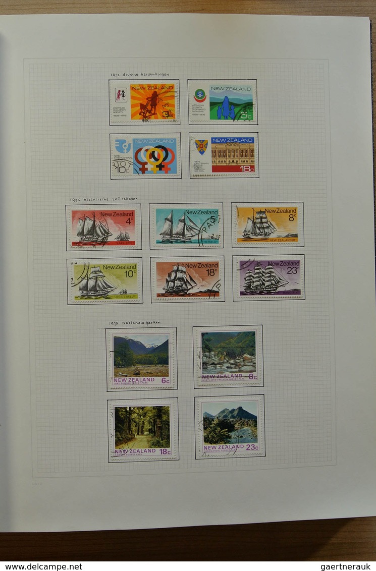 23717 Neuseeland: 1937-1993. Mostly used collection New Zealand 1937-1993 in blanc Davo album, including s