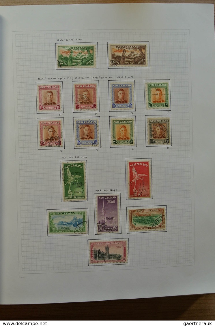 23717 Neuseeland: 1937-1993. Mostly used collection New Zealand 1937-1993 in blanc Davo album, including s