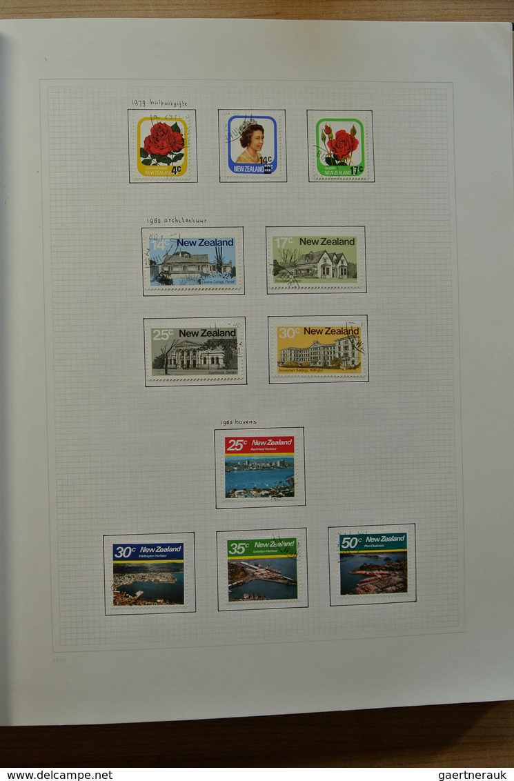 23717 Neuseeland: 1937-1993. Mostly used collection New Zealand 1937-1993 in blanc Davo album, including s