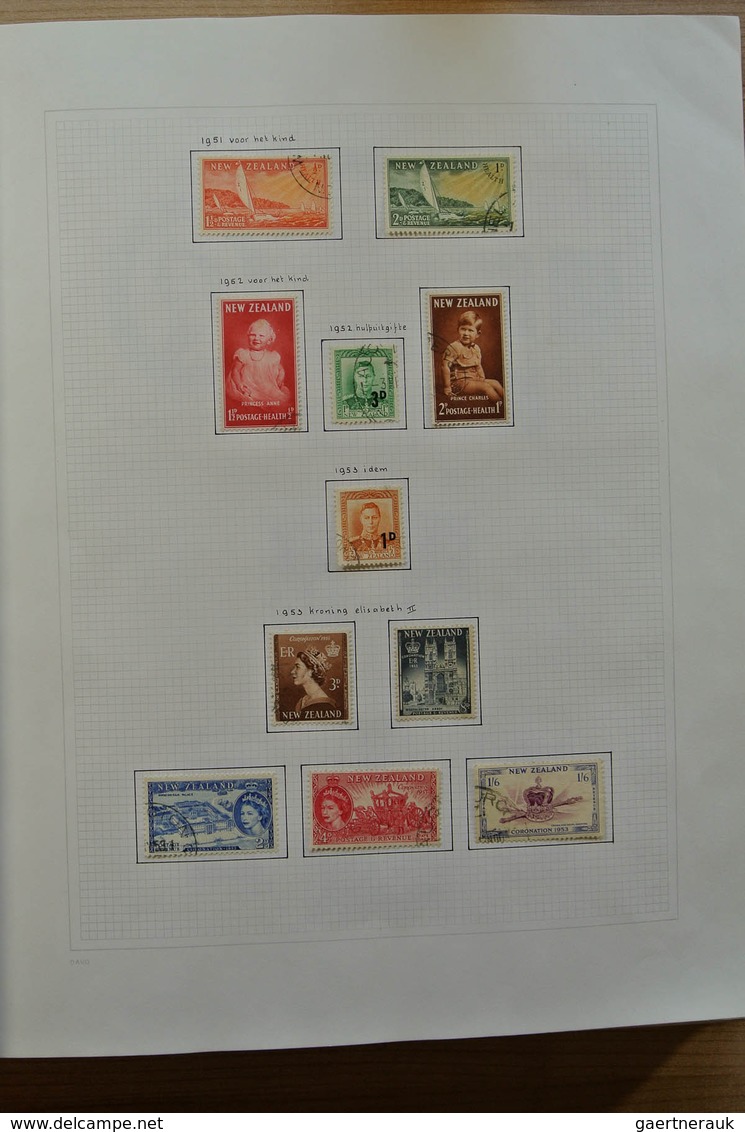 23717 Neuseeland: 1937-1993. Mostly used collection New Zealand 1937-1993 in blanc Davo album, including s