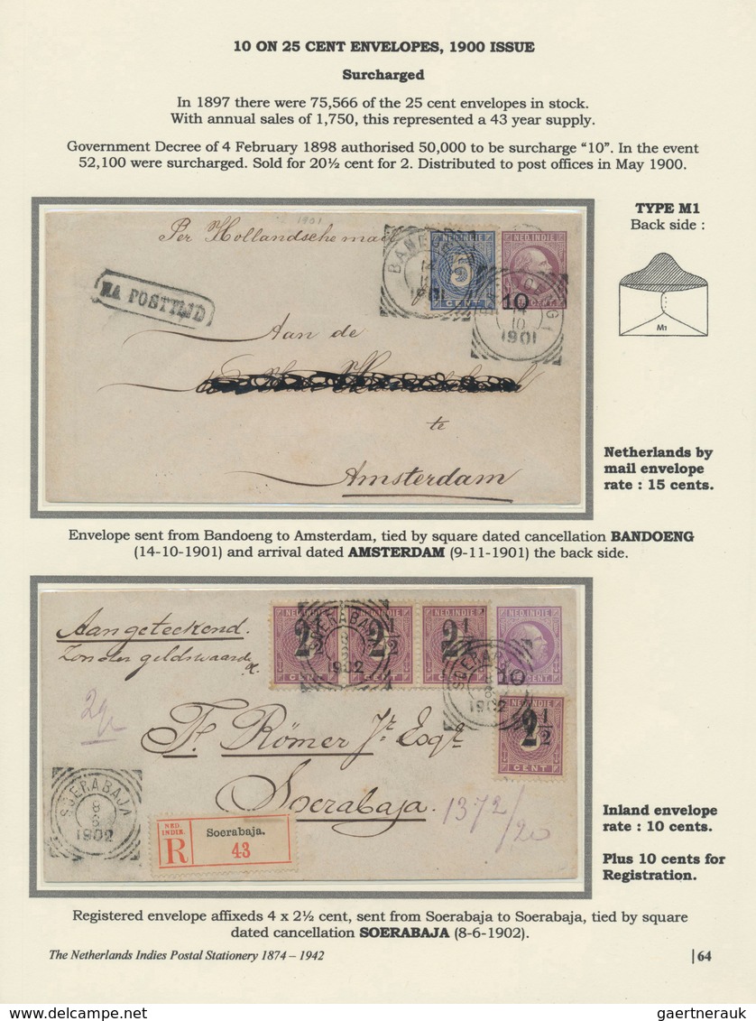 23733 Niederländisch-Indien: 1874/1942. Charming exhibit THE NETHERLANDS INDIES POSTAL STATIONERY stored o