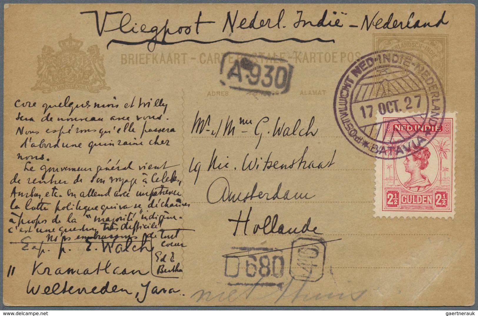 23738 Niederländisch-Indien: 1922/1948, Comprehensive Collection Of 37 Covers With Focus On Airmail Covers - Indes Néerlandaises