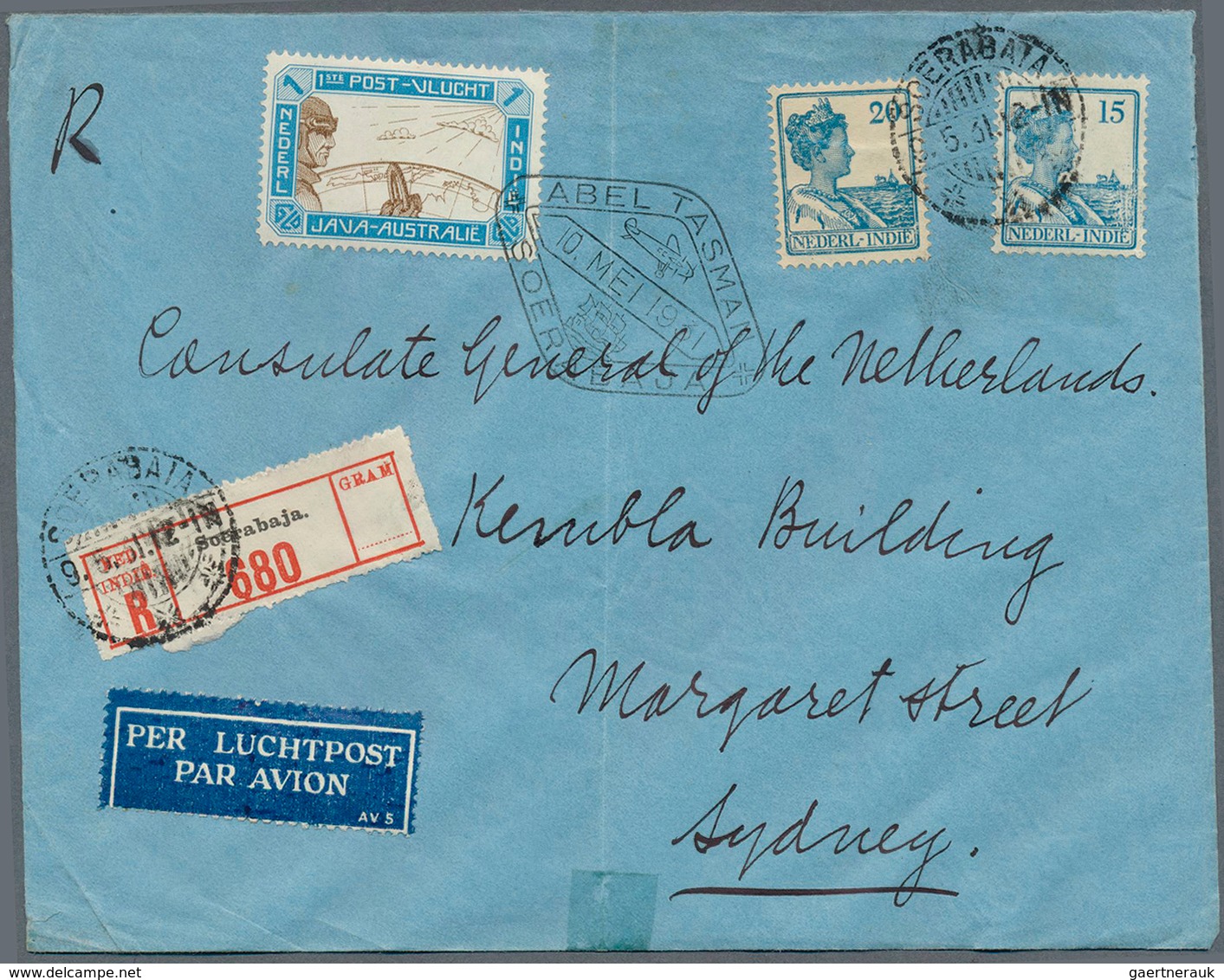 23738 Niederländisch-Indien: 1922/1948, Comprehensive Collection Of 37 Covers With Focus On Airmail Covers - Indes Néerlandaises