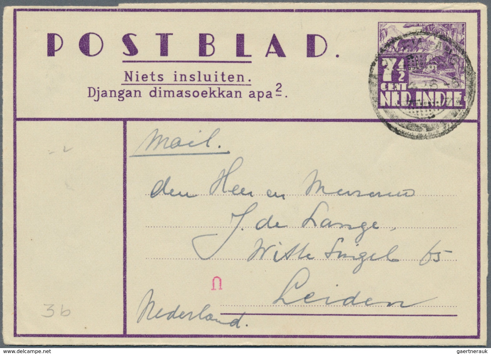 23739 Niederländisch-Indien: 1937/63, lot w. military mail 1946/63: "in actieve dienst" (5, various forms)