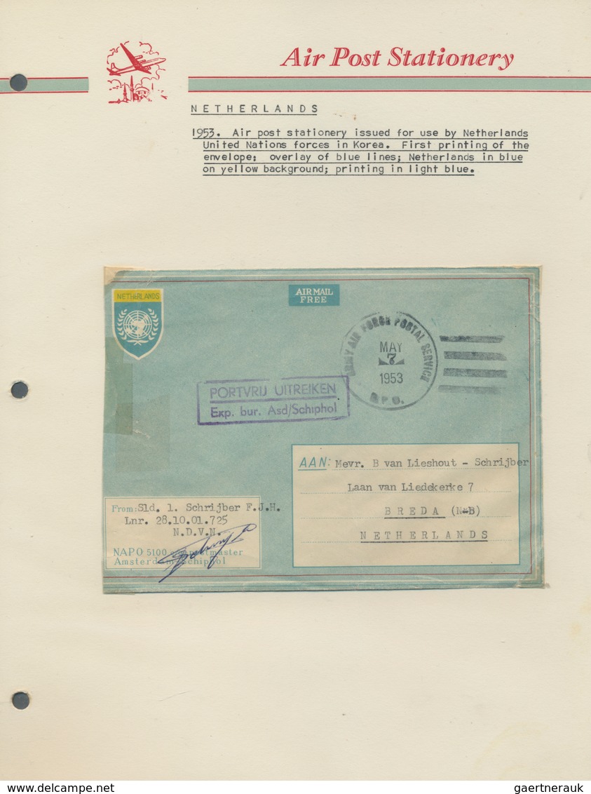 23740 Niederländisch-Indien: 1945/1958 (ca.), MILITARY MAIL: Accumulation With About 135 Unused And Used M - Indes Néerlandaises