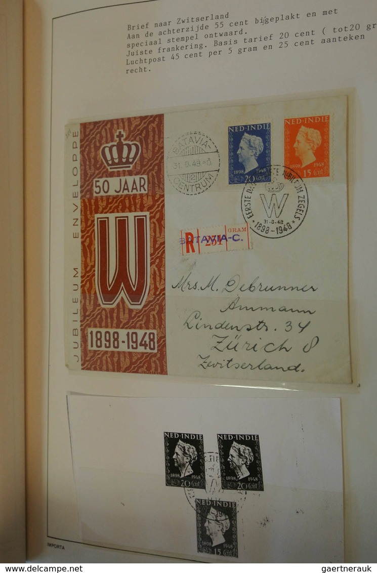 23741 Niederländisch-Indien: 1948: Specialcollection Dutch East Indies 1948, Jubileue Stamps Wilhelmina (N - Indes Néerlandaises