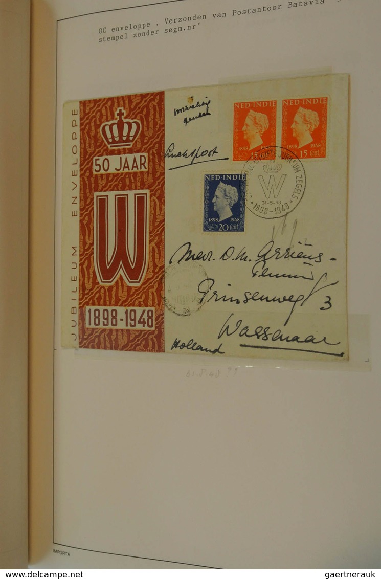 23741 Niederländisch-Indien: 1948: Specialcollection Dutch east Indies 1948, jubileue stamps Wilhelmina (N