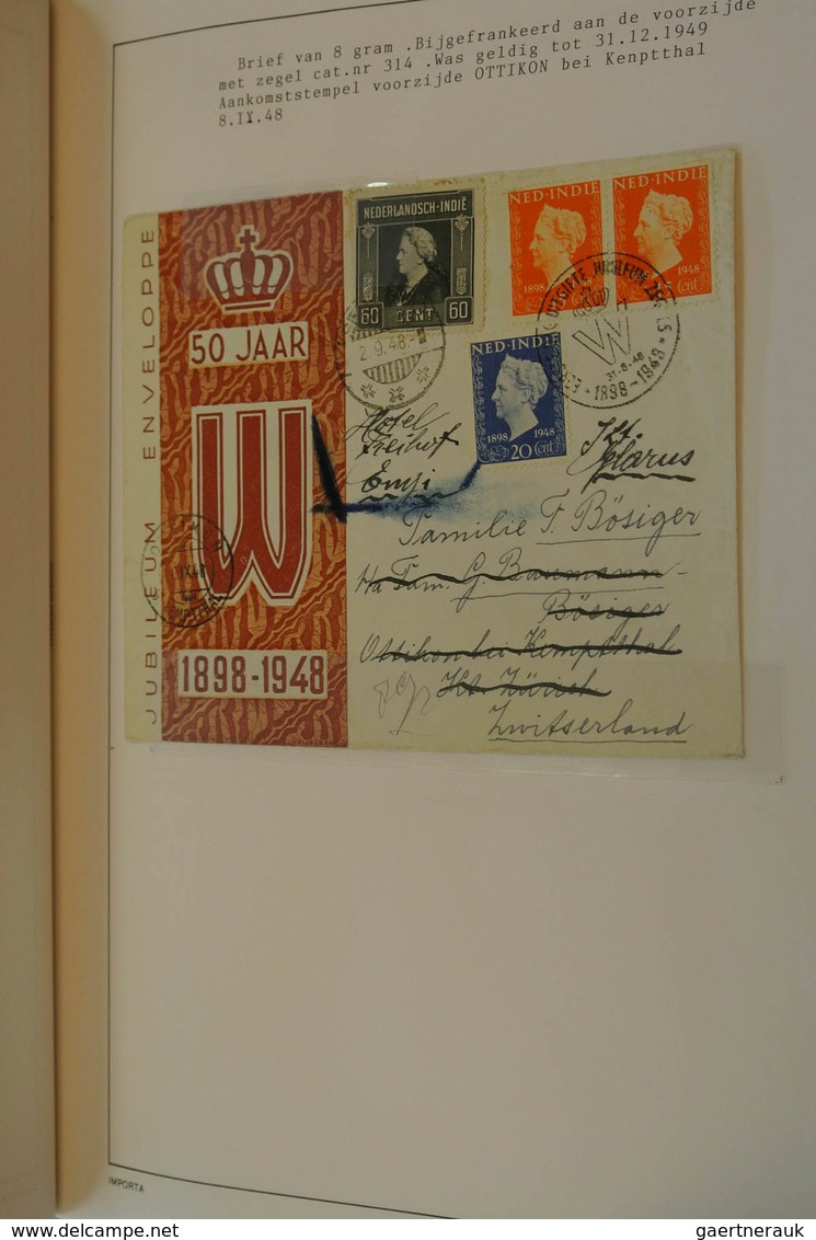 23741 Niederländisch-Indien: 1948: Specialcollection Dutch east Indies 1948, jubileue stamps Wilhelmina (N