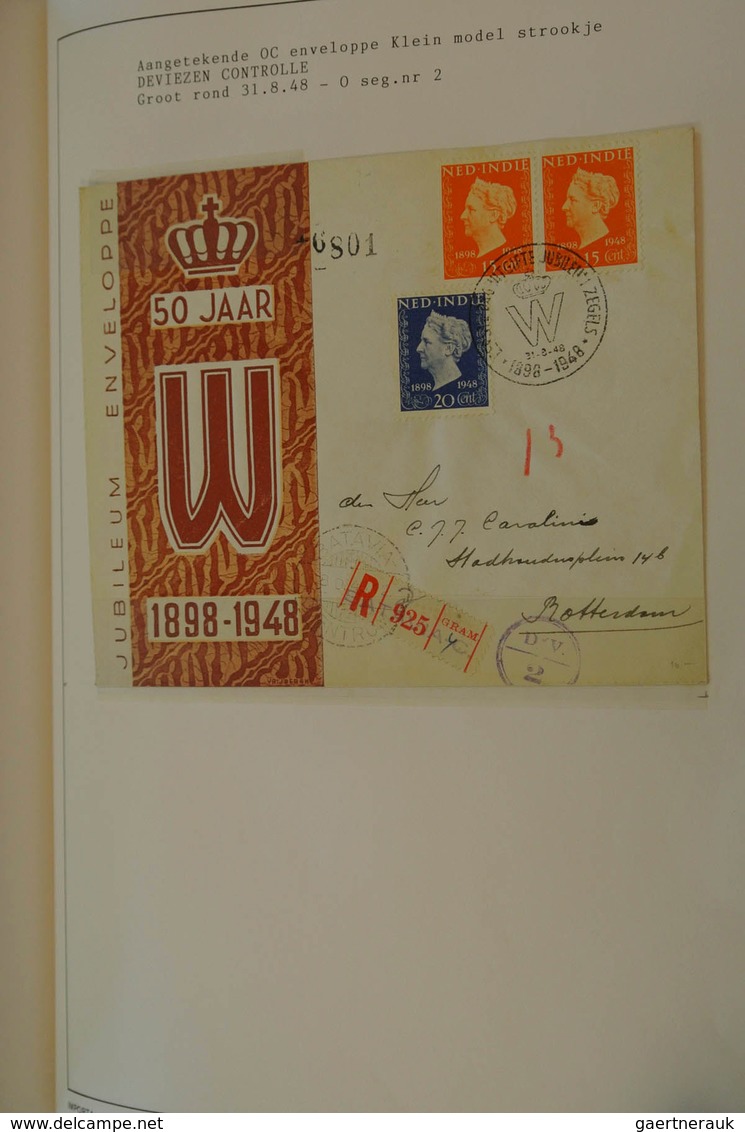 23741 Niederländisch-Indien: 1948: Specialcollection Dutch east Indies 1948, jubileue stamps Wilhelmina (N