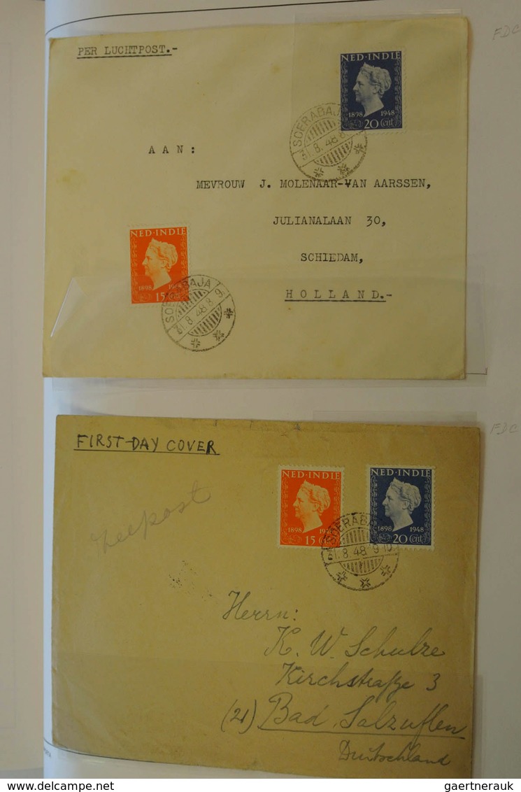 23741 Niederländisch-Indien: 1948: Specialcollection Dutch east Indies 1948, jubileue stamps Wilhelmina (N