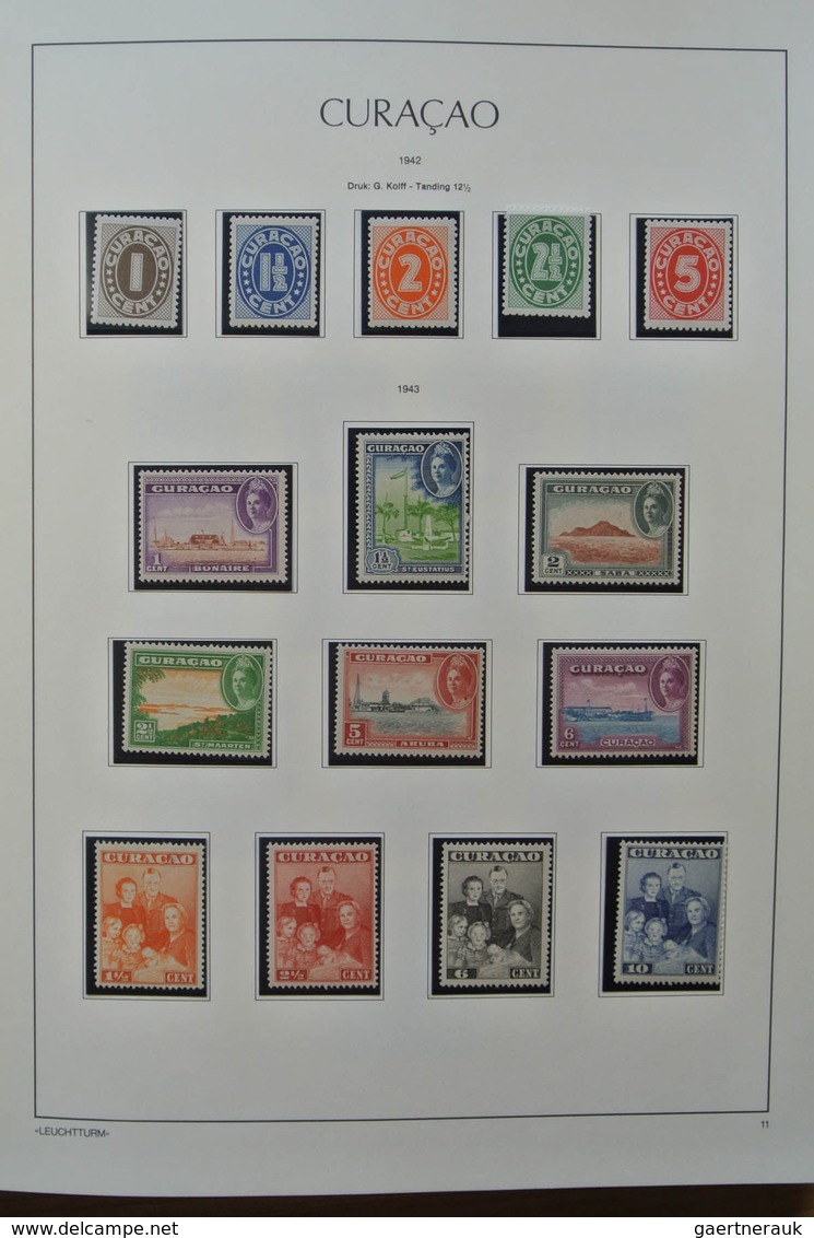 23744 Niederländische Antillen: 1889-2009. Very Well Filled, MNH, Mint Hinged And Used Collection Netherla - Curaçao, Antilles Neérlandaises, Aruba