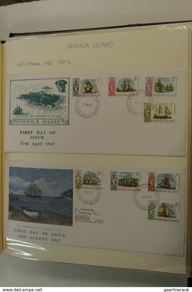 23766 Norfolk-Insel: 1947-1990. Used Collection Norfolk 1947-1990 In 2 Blanc Albums. Collection Contains M - Ile Norfolk