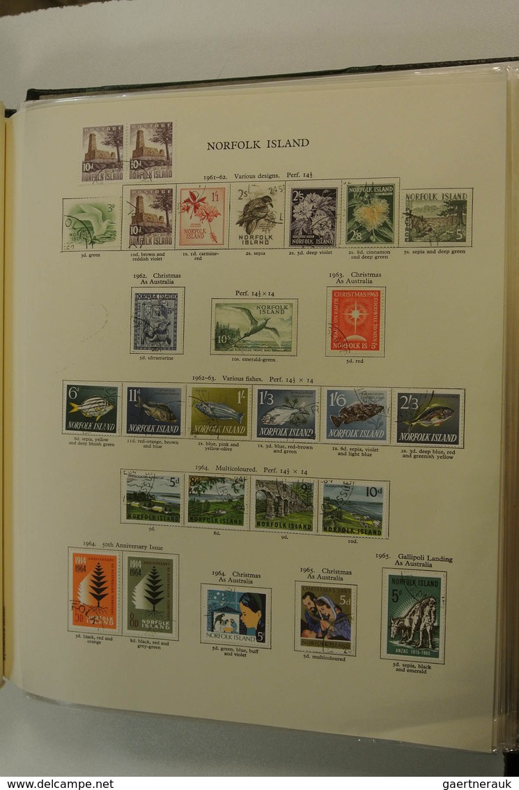 23766 Norfolk-Insel: 1947-1990. Used collection Norfolk 1947-1990 in 2 blanc albums. Collection contains m