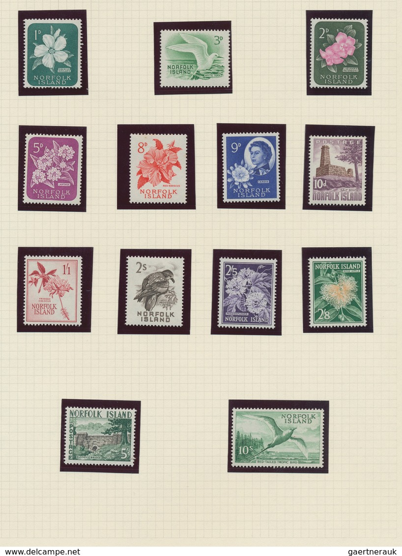 23767 Norfolk-Insel: 1947/1984, Mint Collection On Album Pages, Well Sorted Throughout Incl. Better Defini - Norfolkinsel