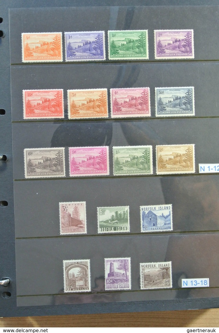23768 Norfolk-Insel: 1947-2007. Extensive, MNH Collection Norfolk 1947-2007 In 2 Albums, Together With 5 A - Ile Norfolk