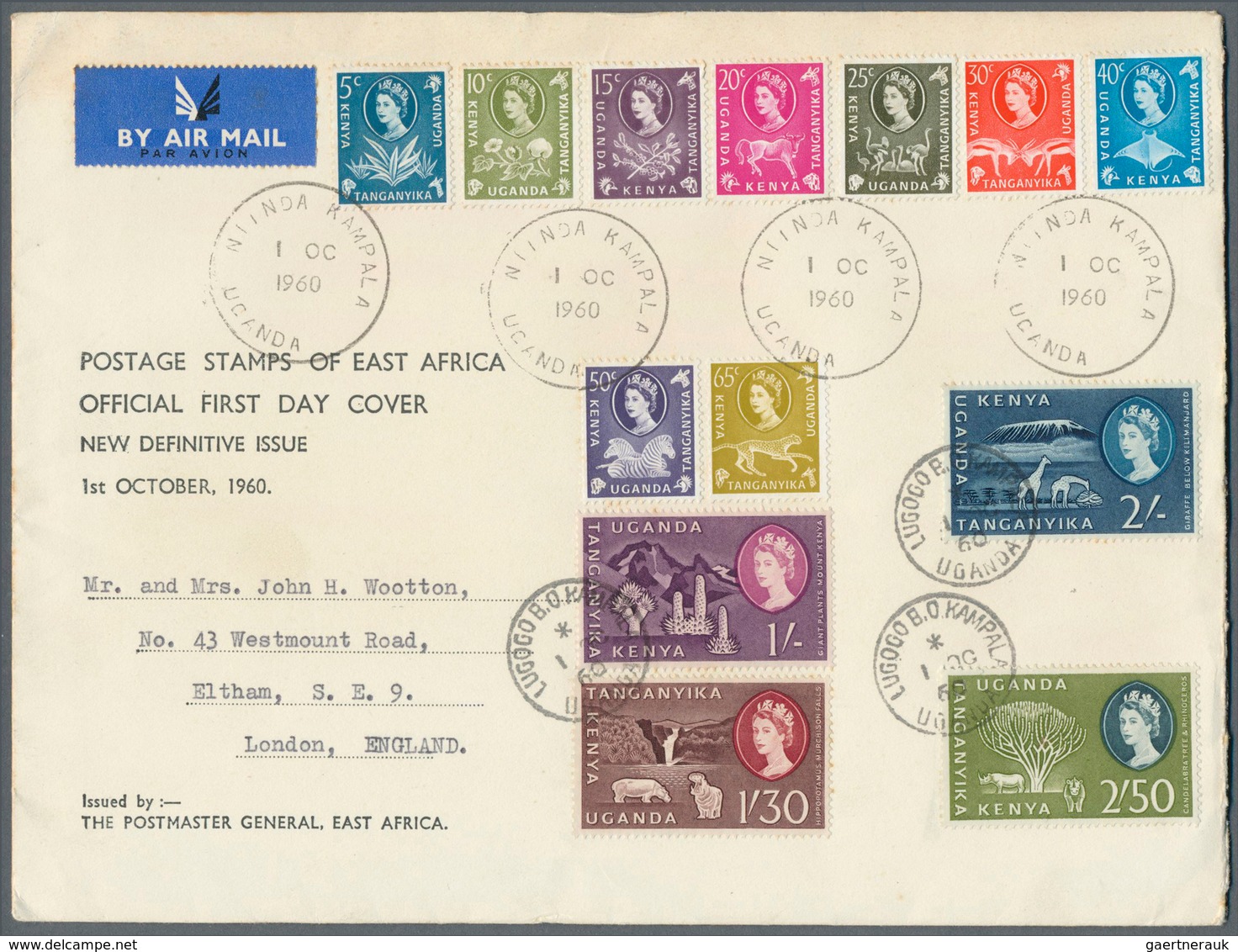 23784 Ostafrikanische Gemeinschaft: 1937/1972, KUT chiefly 1960s, accumulation of apprx. 140 covers, comme