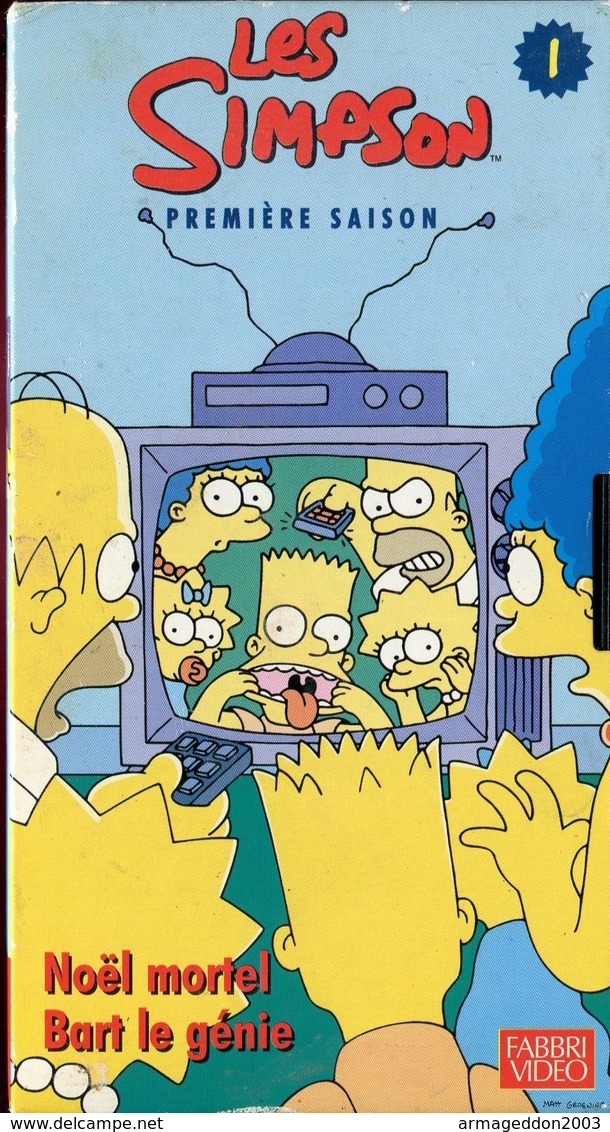 K7 VHS CASSETTE VIDEO - LAS SIMPSON 1ERE SAISON N°1 - Dibujos Animados