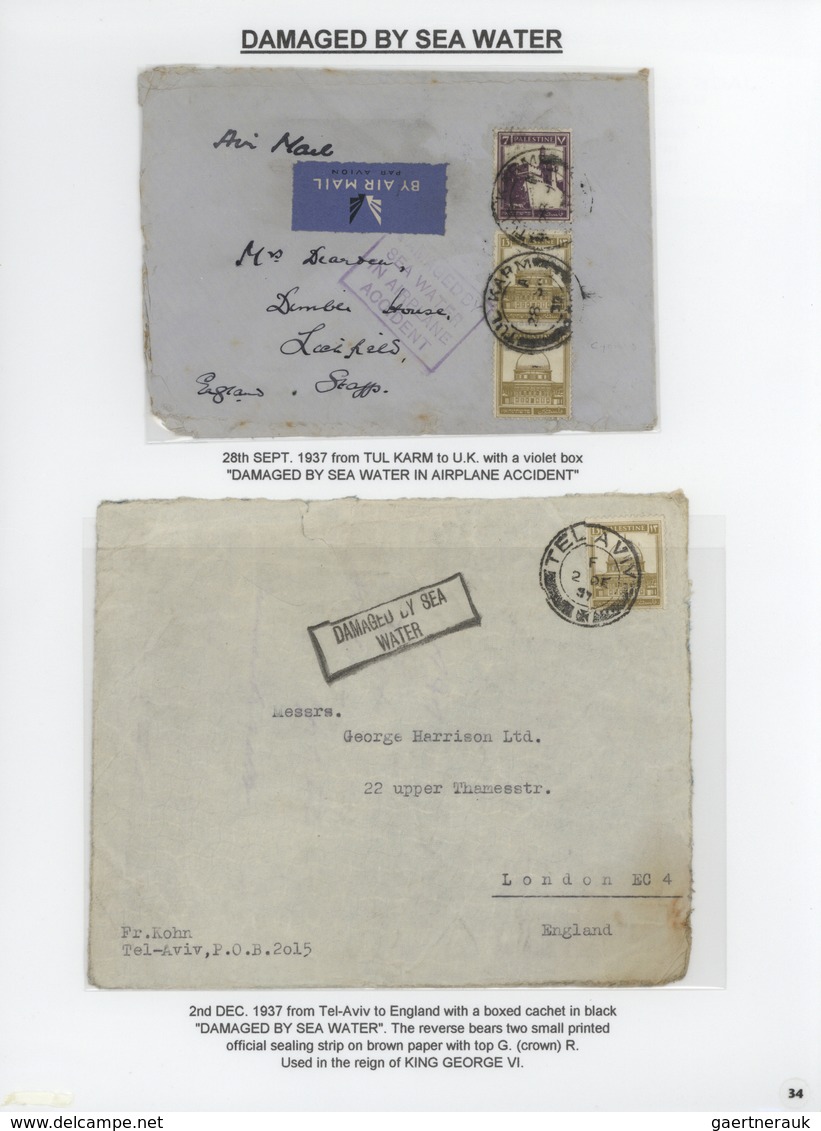 23793 Palästina: 1898-1954, Exhibition Collection "HOLYLAND PALESTINE POSTAL MARKINGS FROM 1898 to 1954" o