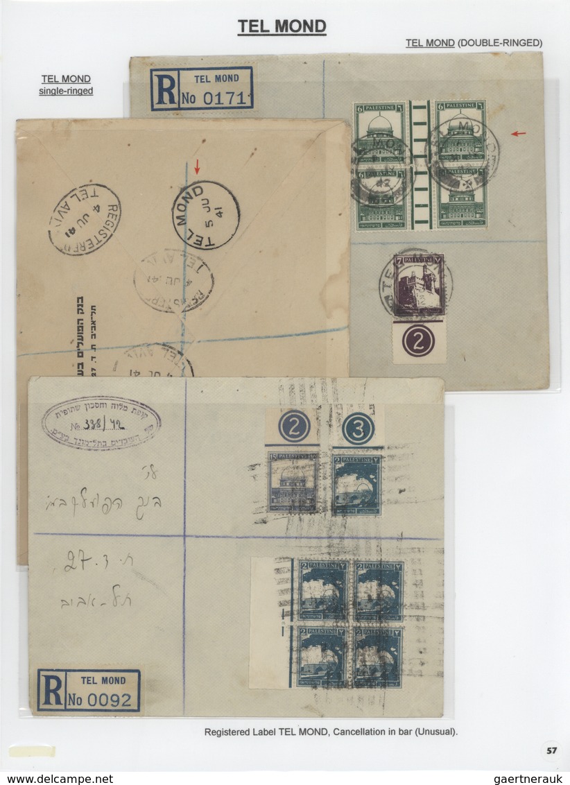 23793 Palästina: 1898-1954, Exhibition Collection "HOLYLAND PALESTINE POSTAL MARKINGS FROM 1898 to 1954" o