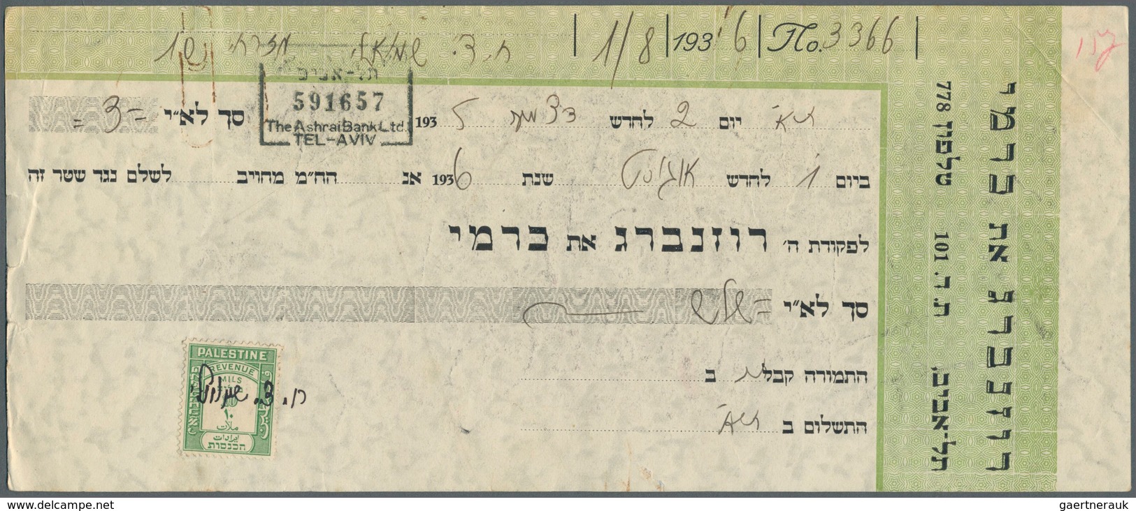 23798 Palästina: 1935/1948, 30 Items Franked With Fiscal Stamps. Please Have A View. - Palestine