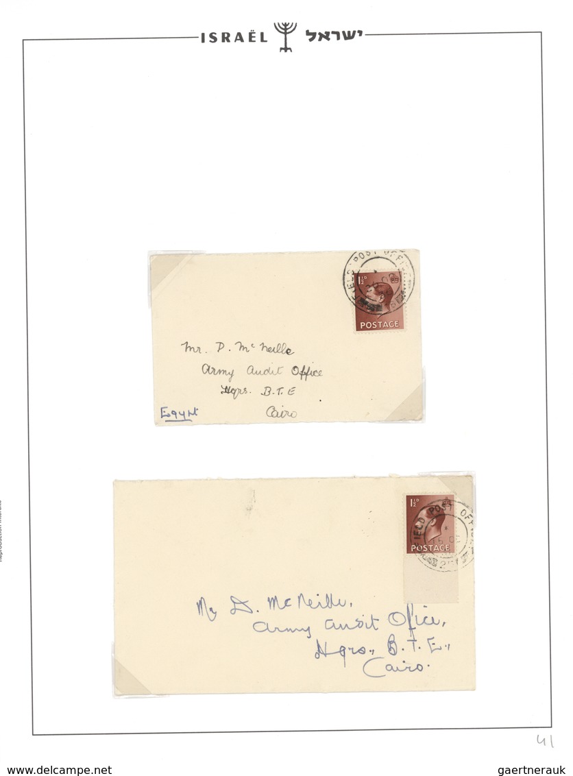 23800 Palästina: 1936, 5 British Franked Fieldpost Letters During The Arabic Revolt Sent From FPO 16 (Jeru - Palestine