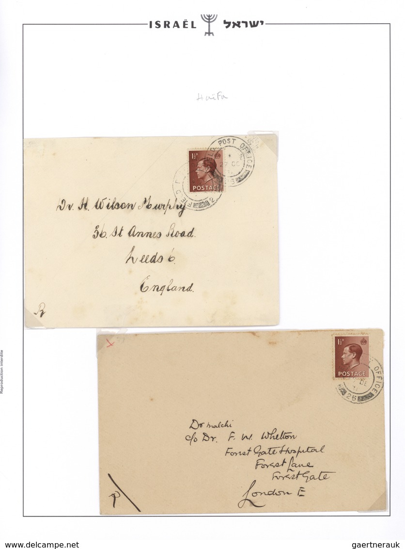 23800 Palästina: 1936, 5 British Franked Fieldpost Letters During The Arabic Revolt Sent From FPO 16 (Jeru - Palestine