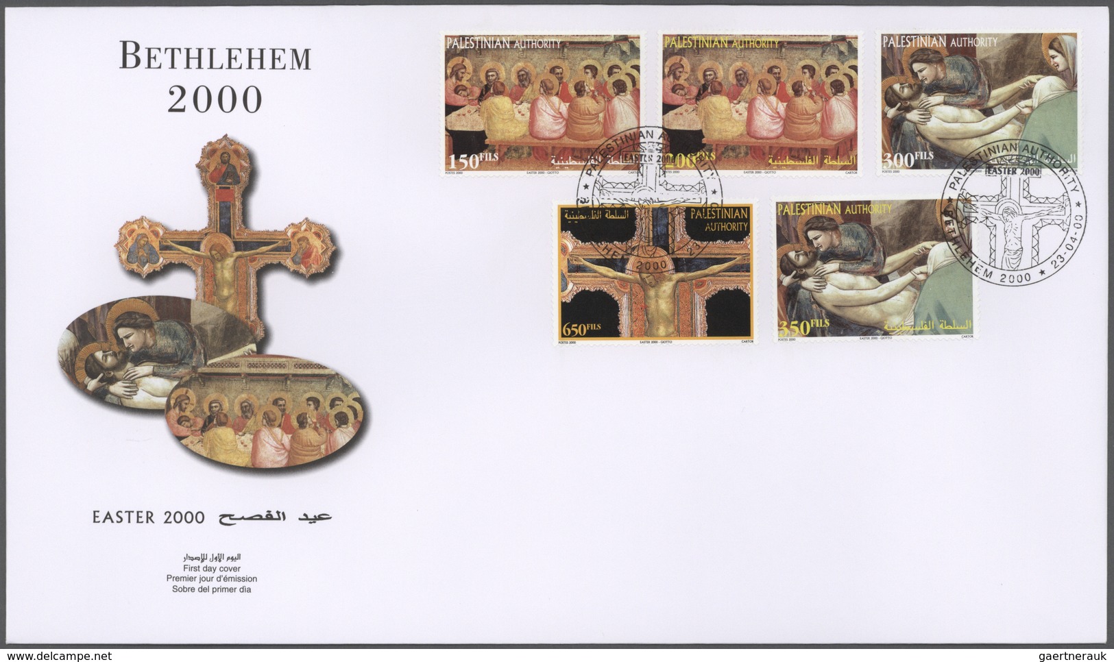 23803 Palästina: 1996-2000, Box Containing 666 FDC, Including Many Souvenir Sheets, Thematics Sports, Olym - Palestine