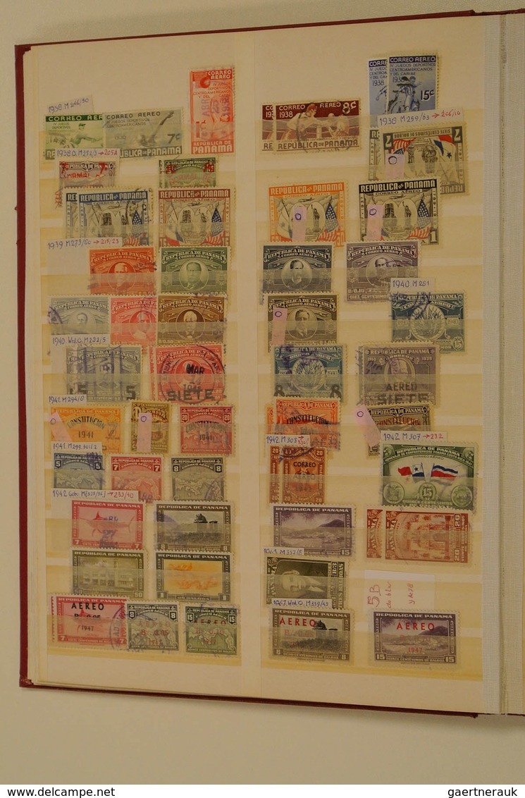 23806 Panama: 1878/1970: Used And Mint Hinged Collection Panama 1878-1970 In Stockbook. Collection Contain - Panama