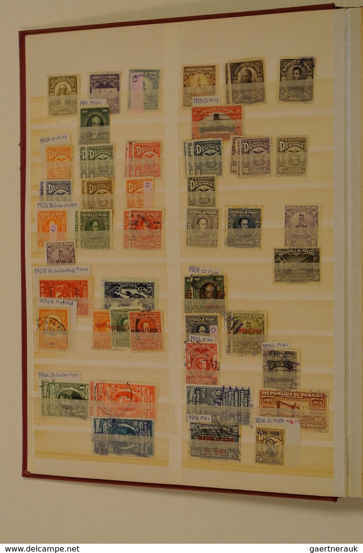 23806 Panama: 1878/1970: Used and mint hinged collection Panama 1878-1970 in stockbook. Collection contain