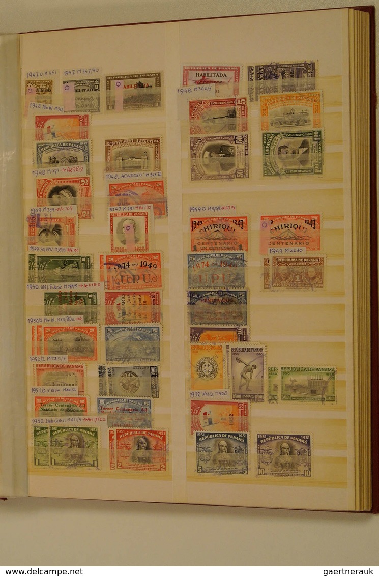 23806 Panama: 1878/1970: Used and mint hinged collection Panama 1878-1970 in stockbook. Collection contain