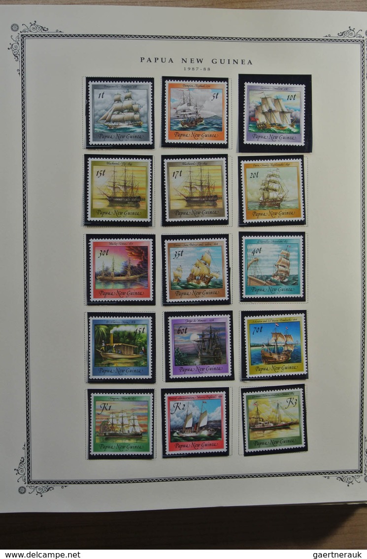 23811 Papua: 1952-2007. Well filled, MNH, mint hinged and used collection Papua New Guinea 1952-2007 in Sc