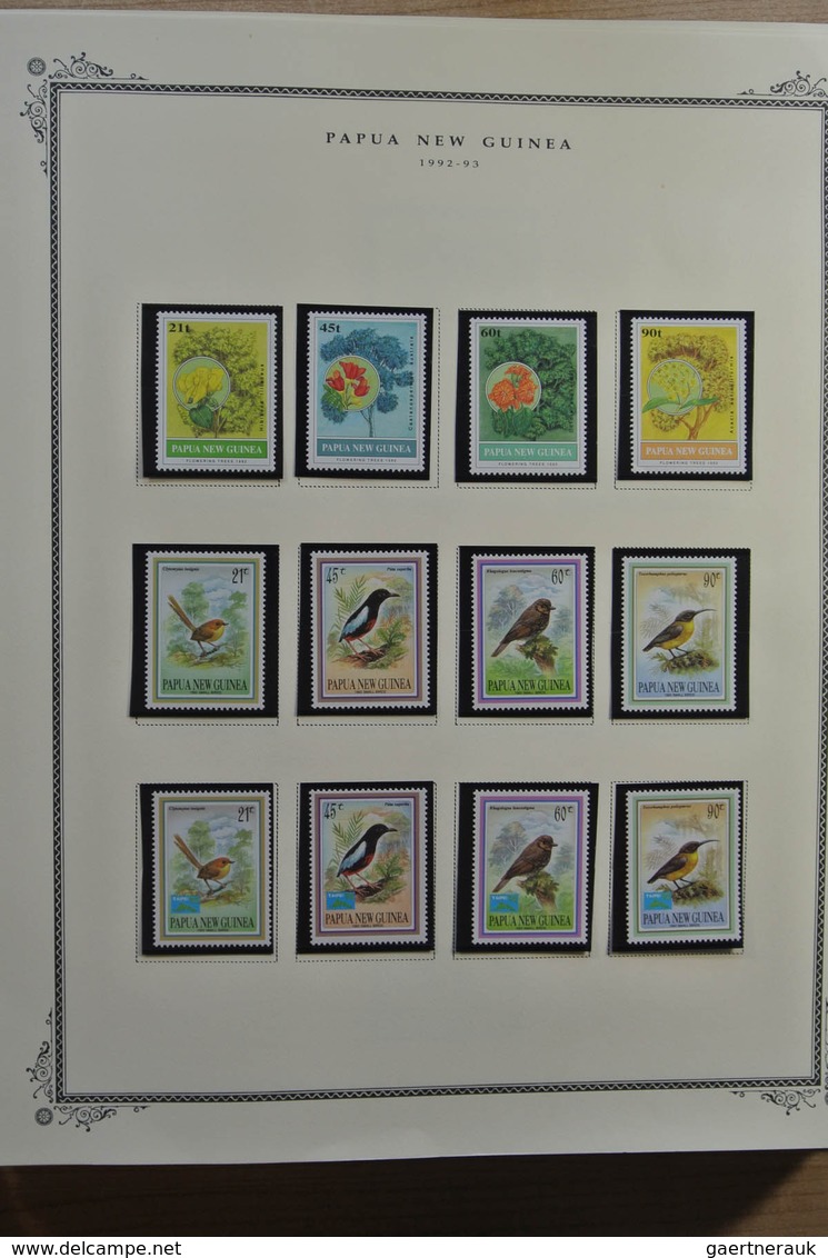 23811 Papua: 1952-2007. Well filled, MNH, mint hinged and used collection Papua New Guinea 1952-2007 in Sc
