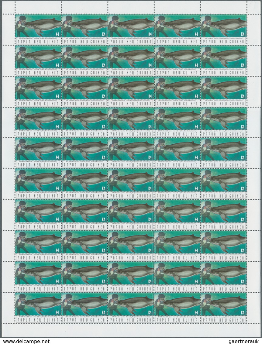 23818 Papua Neuguinea: 1999/2007, Marvelous Stock Of Never Hinged Sheets, Many In Original Packets Of 500, - Papua-Neuguinea