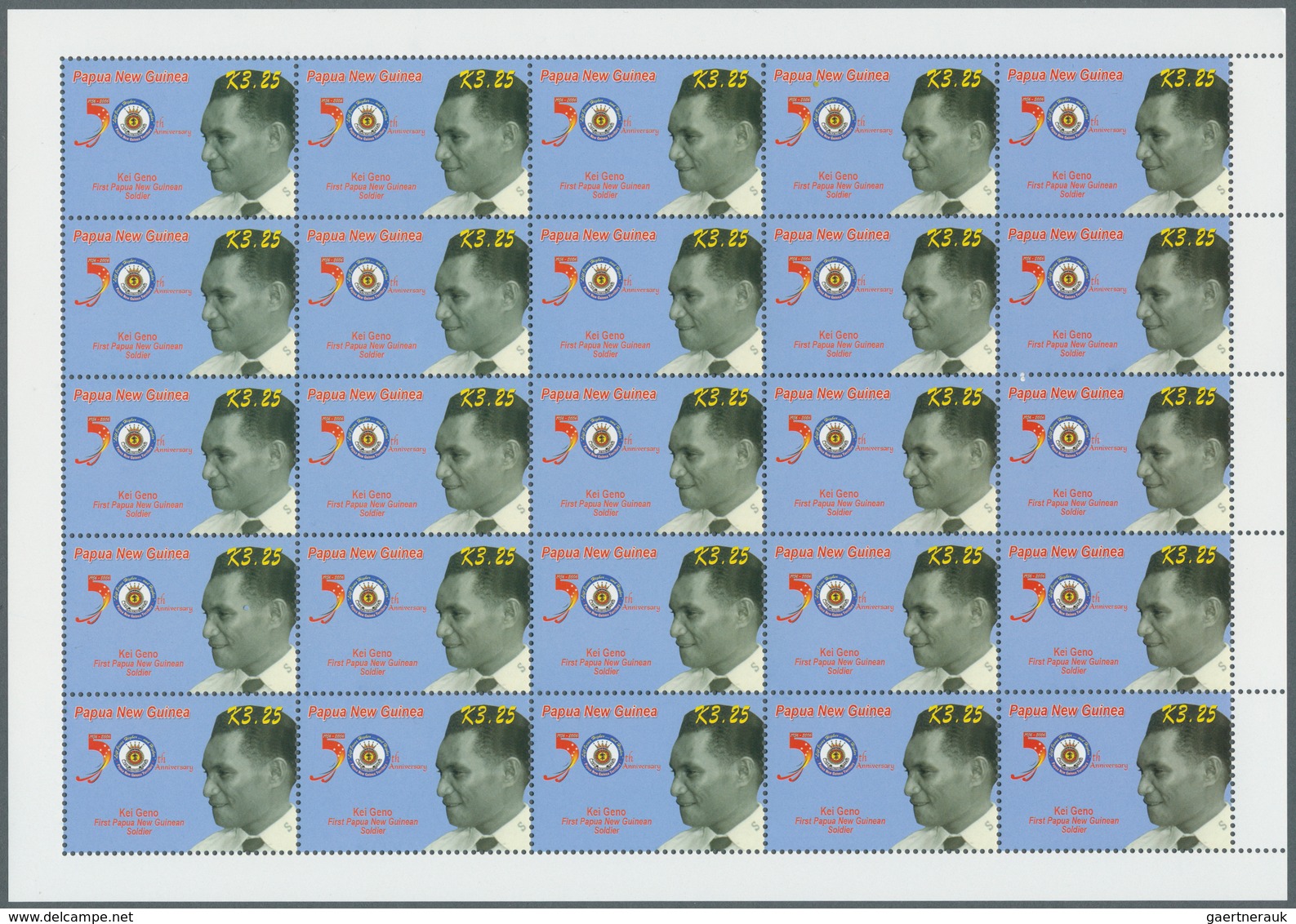 23818 Papua Neuguinea: 1999/2007, marvelous stock of never hinged sheets, many in original packets of 500,