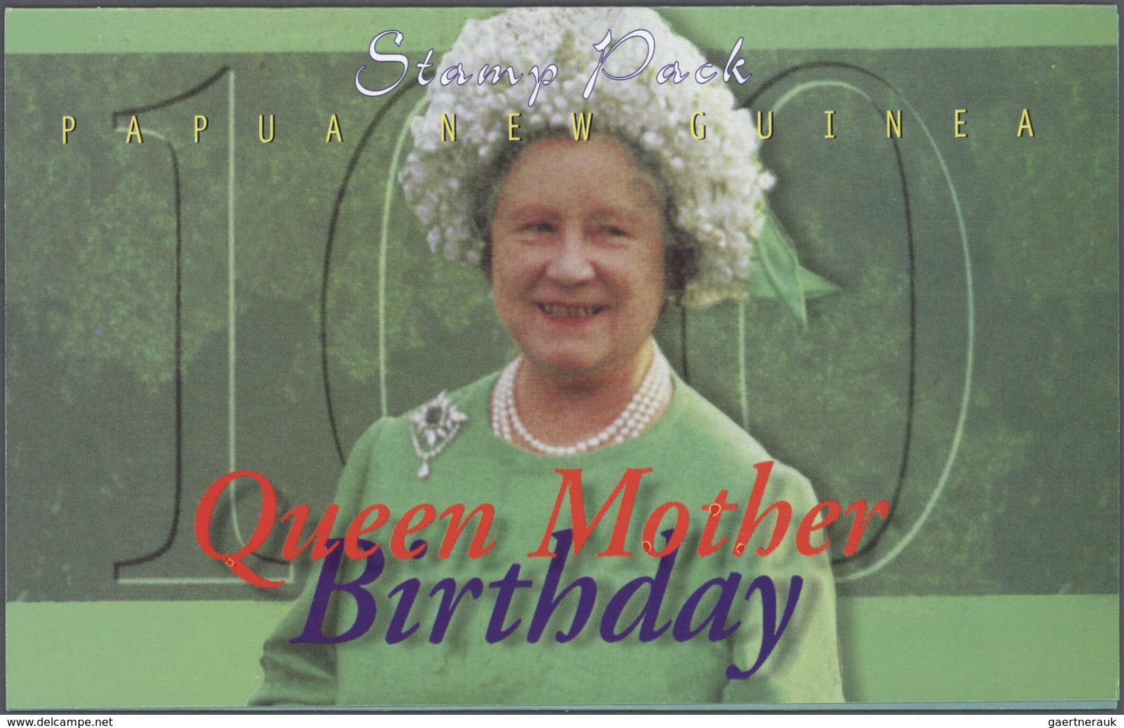 23820 Papua Neuguinea: 2000. Stamp Pack QUEEN MOTHER BIRTHDAY CENTENNIAL Containing 4 Stamps Showing Vario - Papua-Neuguinea